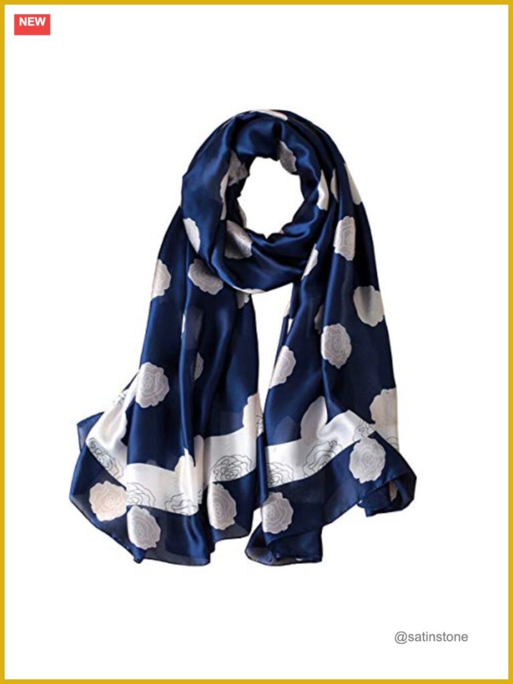100% Mulberry Silk Scarf Long Lightweight Shawl Wrap Women